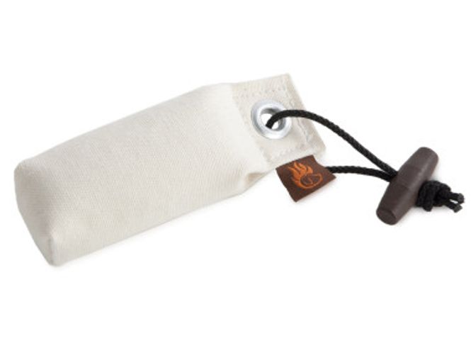 Huvudbild Tygdummy Ca 80 g Vit Plasthandtag Totallängd utan handtag ca 12 cm Diameter ca 4,5 cm