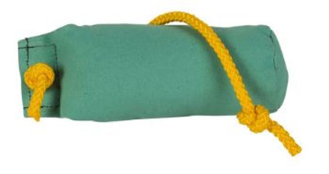 Huvudbild Tygdummy Ca 250 g Grön Rephandtag Totallängd utan handtag ca 18 cm Diameter ca 6,5 cm