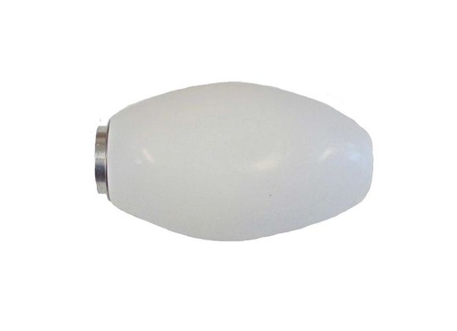 Huvudbild Dummy till apportkastare Vit plast Längd ca 12,5 cm Diameter ca 7,5 cm  Sporting Saint